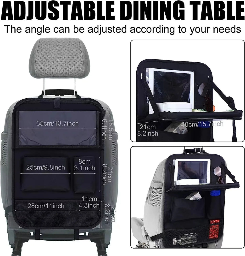 Black Oxford cloth car seat back buggy storage bag with hanging design