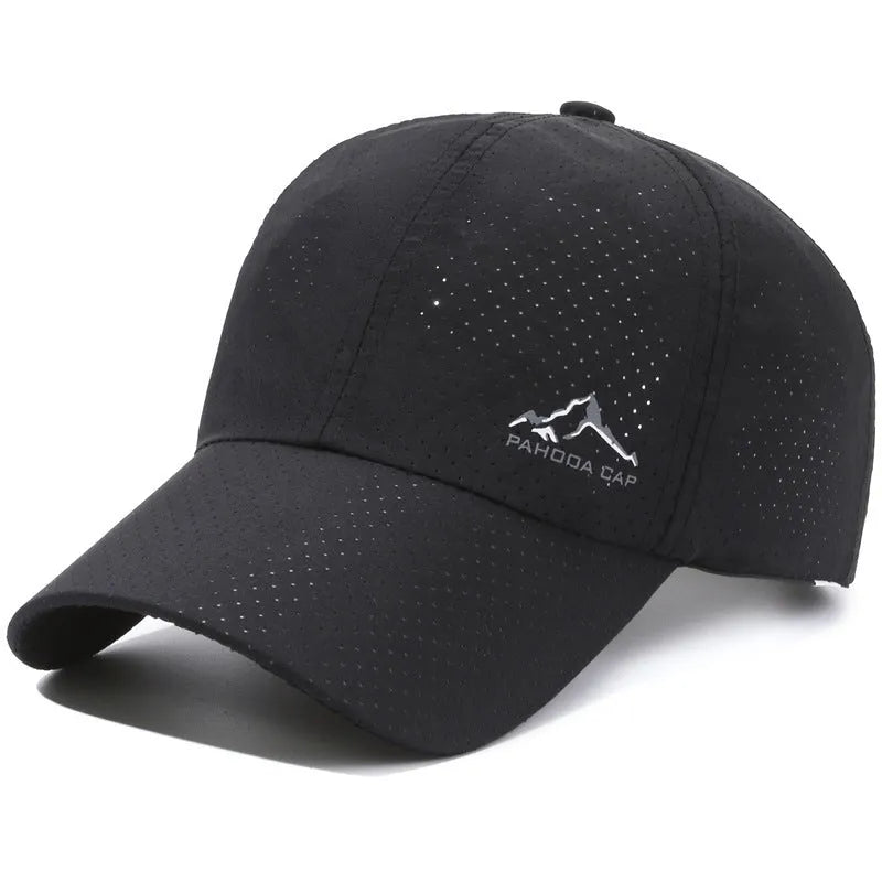 Korean-style dome crown baseball cap in polyester with adjustable strap for summer sun protection