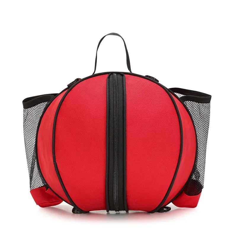 Oxford cloth basketball bag with 9L capacity in black or camouflage featuring one-shoulder and two-shoulder straps