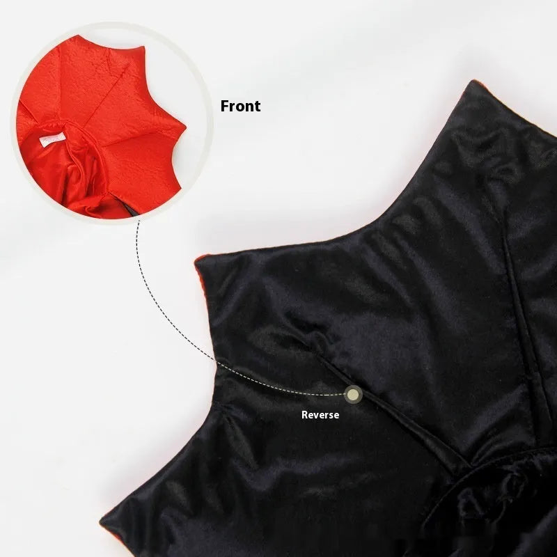 Black and red Halloween costume for cats and dogs with European and American style design
