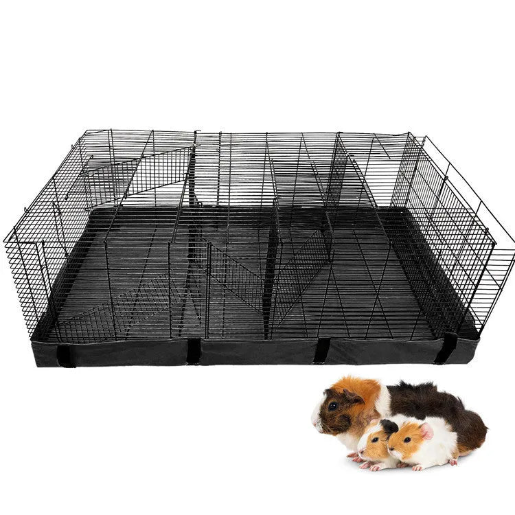 Blue 600D PVC waterproof cage chassis cover for hamster Dutch pig cage measuring 119x61x9.5cm
