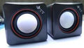 Small black square USB-powered 2.0 desktop computer speaker for 700B models