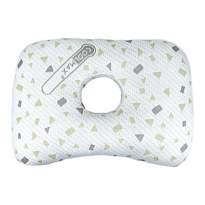 Beauty salon single hole ear pillow for adults in New Chinese style, measuring 39 by 28 by 6 centimetres.