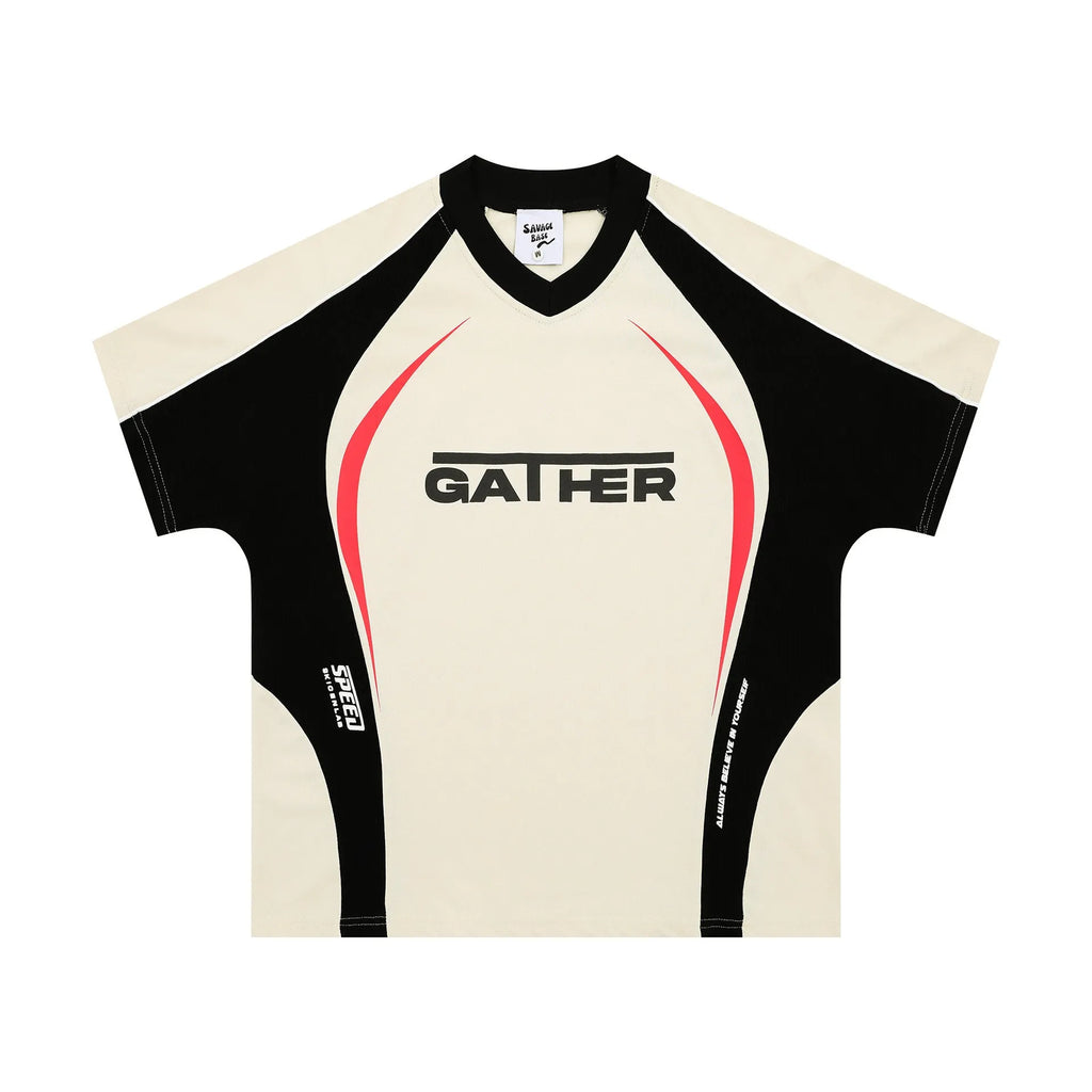 Men's loose fit t-shirt with colour matching letters printed design in black or apricot colour