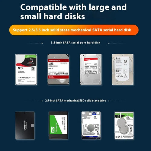 3.5-inch USB 3.0 SATA hard disk box enclosure in ABS plastic with sliding cover design