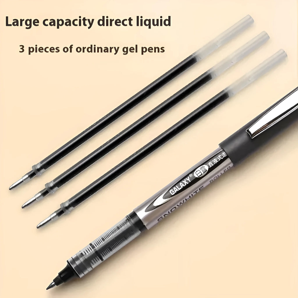 Water-based quick-drying signature pen with 0.5mm tip in plastic barrel