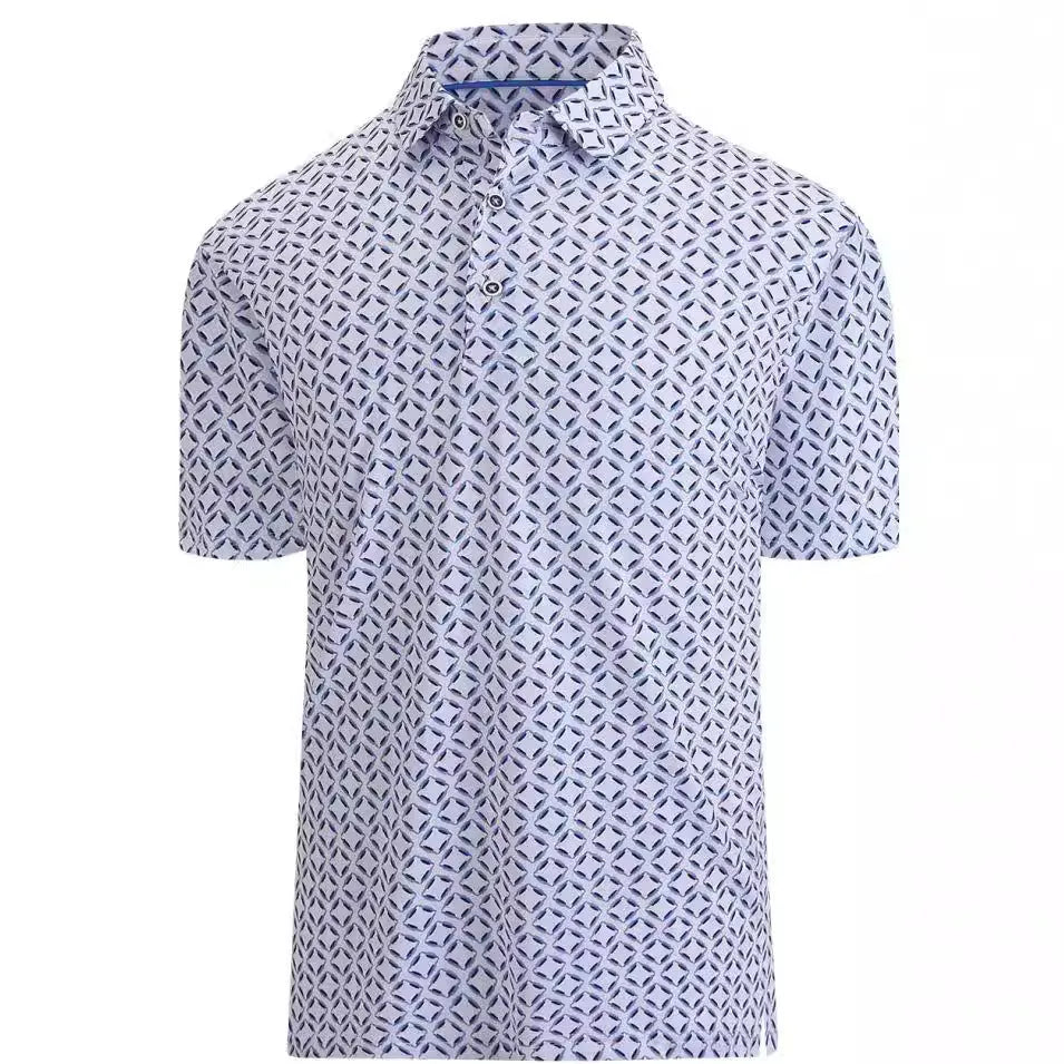 Men's 3D printed short sleeve T-shirt with retro styling and zipper decorations in multiple colour options