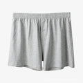 Men's loose fit pure cotton boxer shorts in black, high waist design