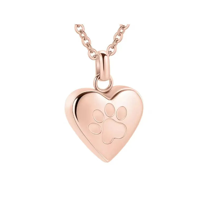 Titanium steel openable heart cinerary necklace for ashes in choice of five colours