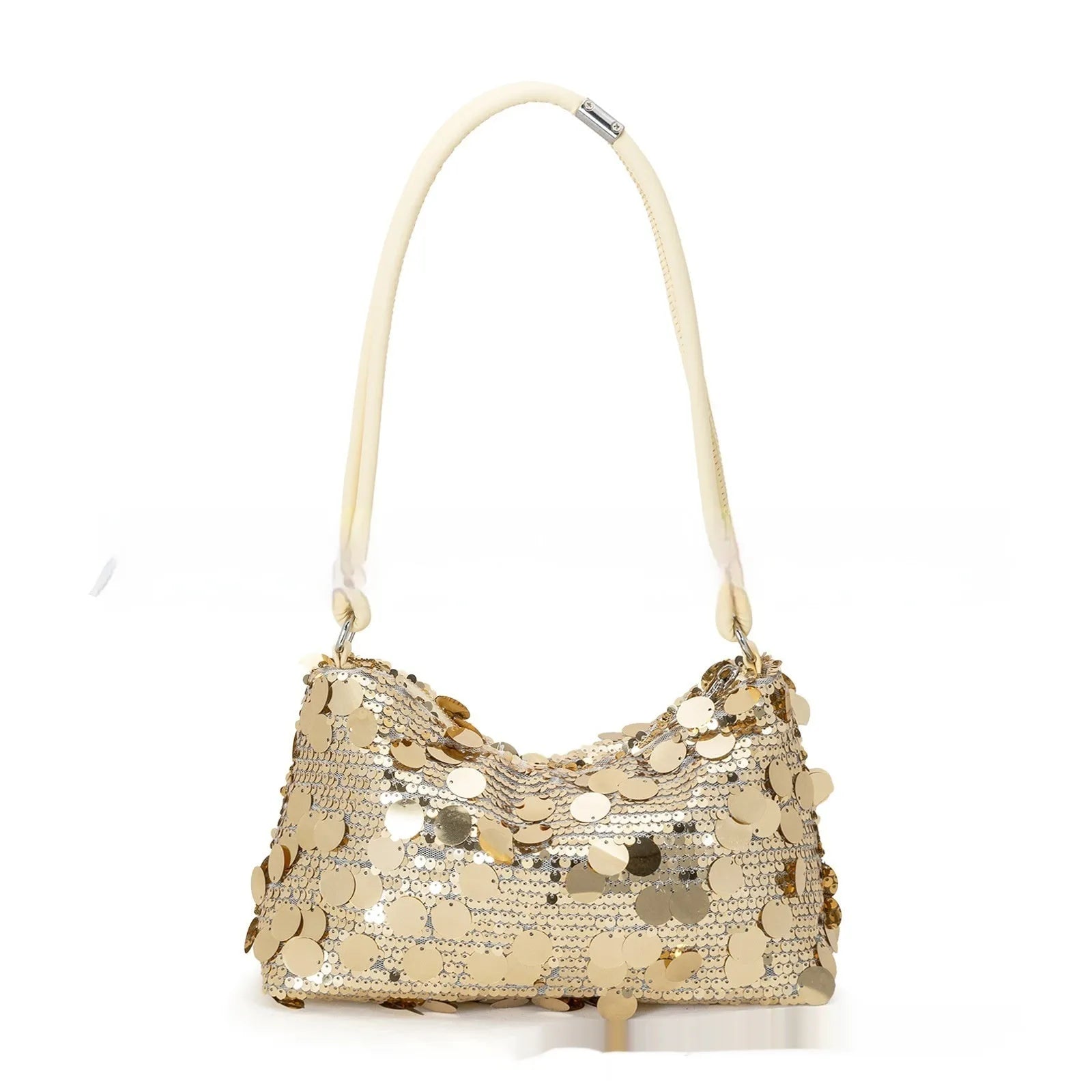 Women's underarm summer crossbody bag in black with sandwich pocket design and single shoulder strap