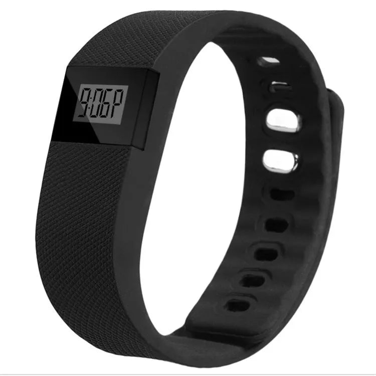 Ordinary bracelet pedometer with plastic ABS band in five colour options