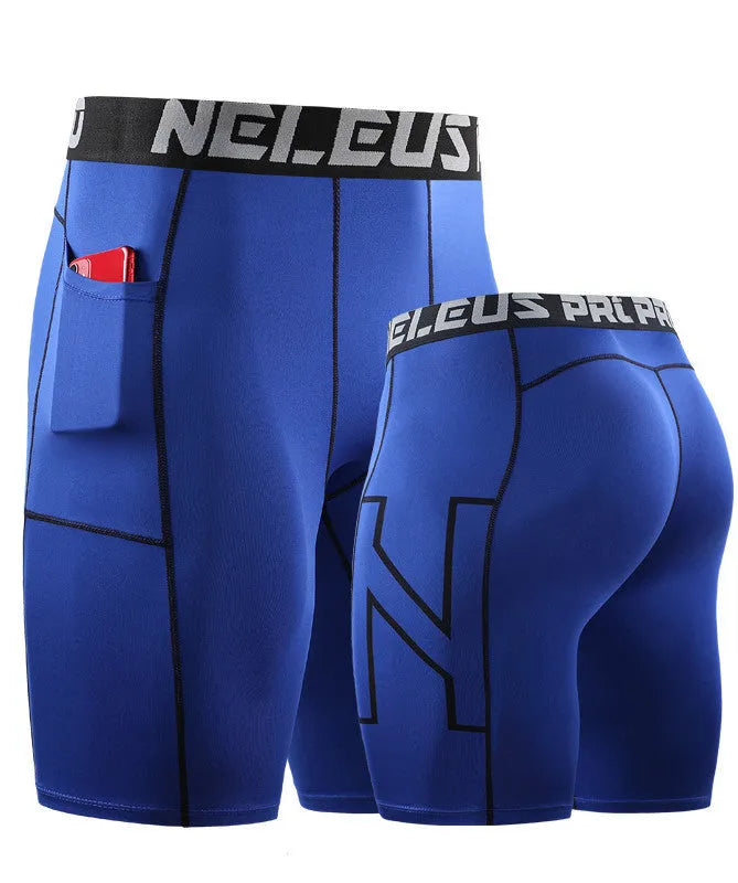 Mens black milk silk polyester tight shorts for running and summer fitness