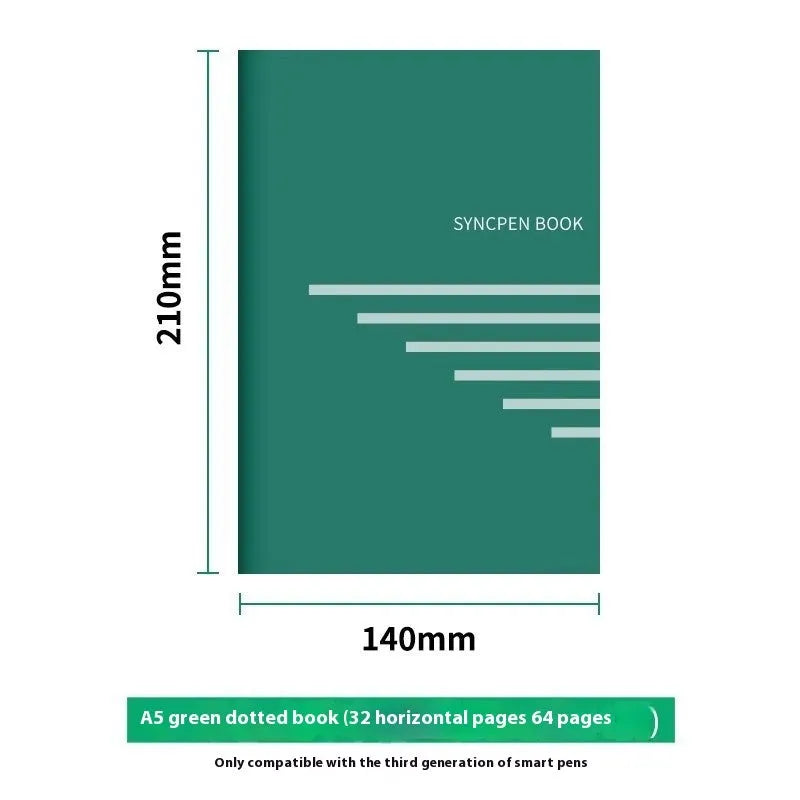 Loose spiral notebook core replacement paper with 64 Zodiac Forest sheets and writing refills