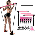 180-pound TPE resistance band pull rope set in black or pink for home fitness training