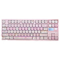 Pink cartoon designed MOA height key cap for mechanical keyboards, showing five-sided sublimation printing