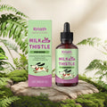60ml bottle of dog milk thistle extract nutrient liquid supplement with turmeric and omega-3