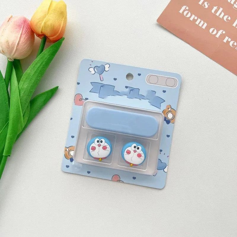 Cartoon-style plastic magnetic data cable fixer for desktop organisation.