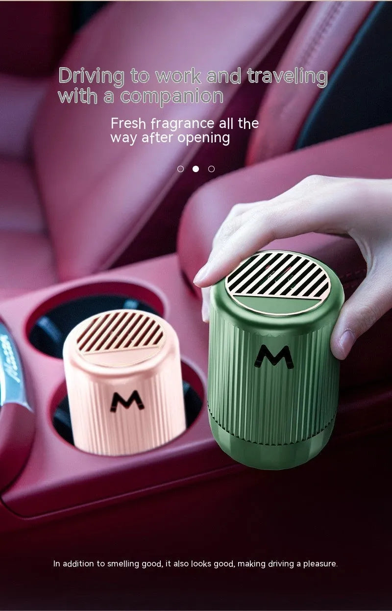 Solid car aromatherapy decoration cup in Ai Meng format, measuring 10 by 6 centimetres.