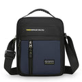 Men's green nylon crossbody messenger bag with casual outdoor styling