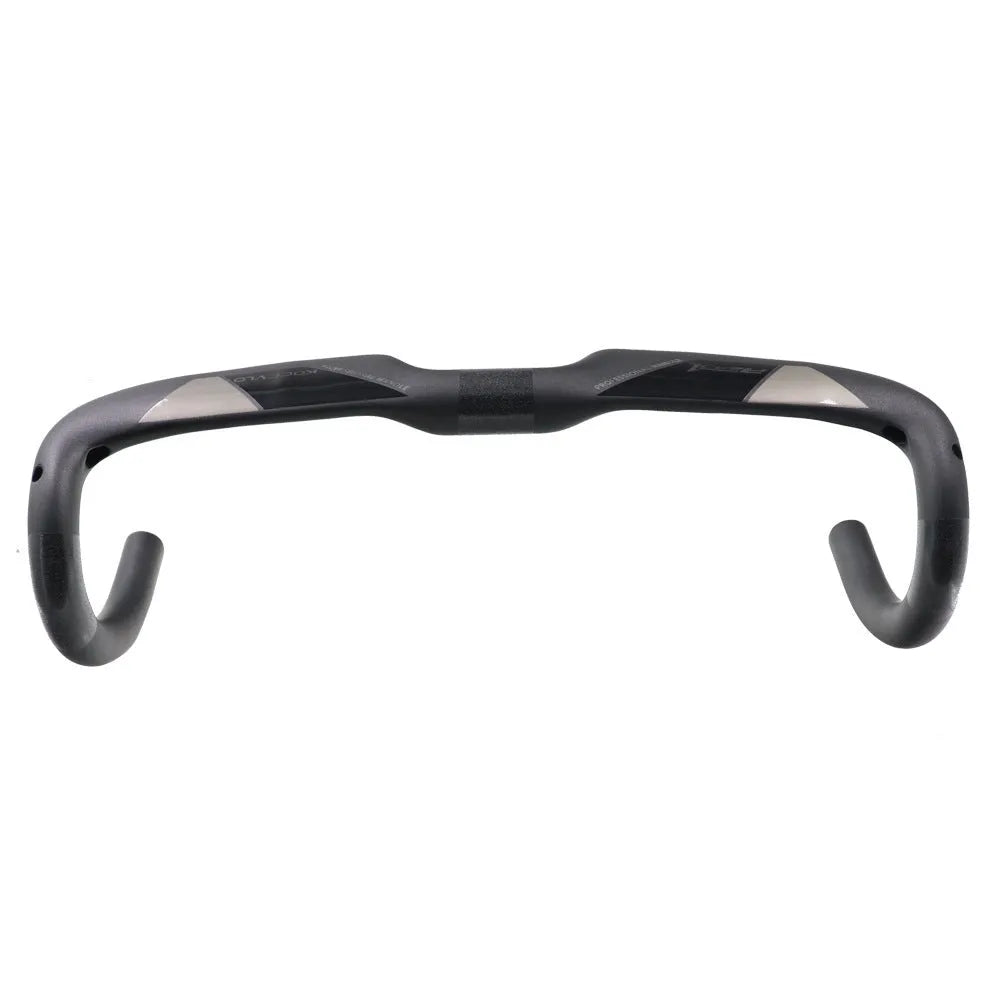 Wei Bike matt carbon fibre bent road bicycle handlebar showing unisex design