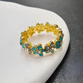 Full diamond elephant fashion ring in electroplated alloy available sizes 6-10 AJZ141 or AJZ1935 colour