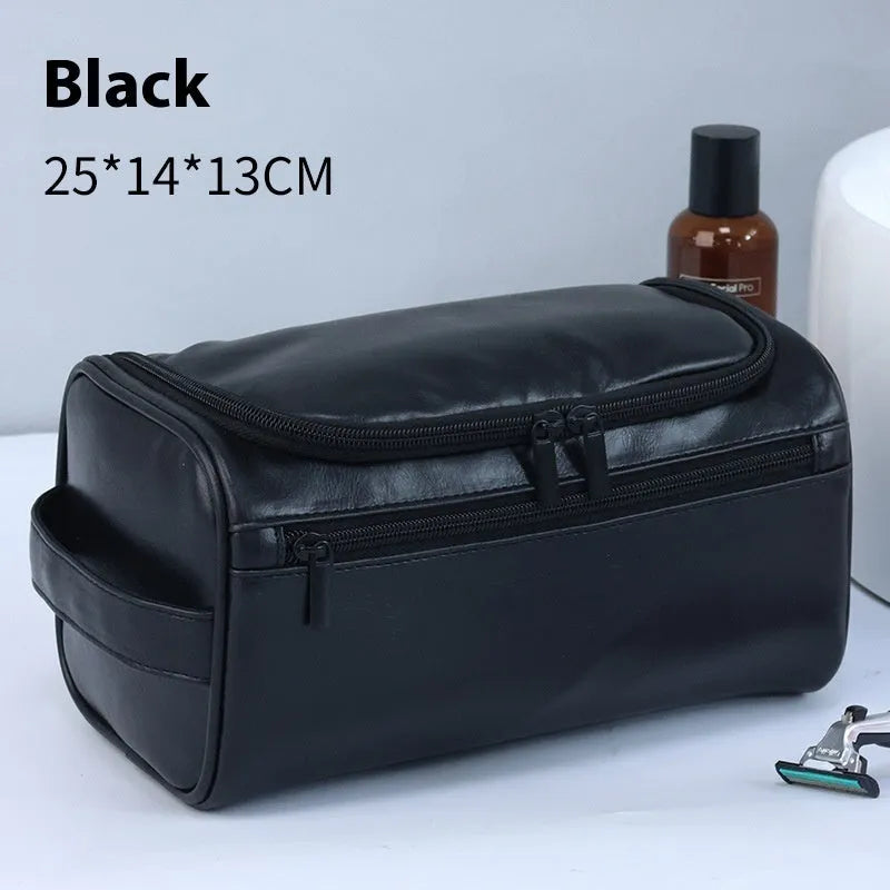 Large waterproof cosmetic storage bag in multiple colour options for skincare and makeup organisation