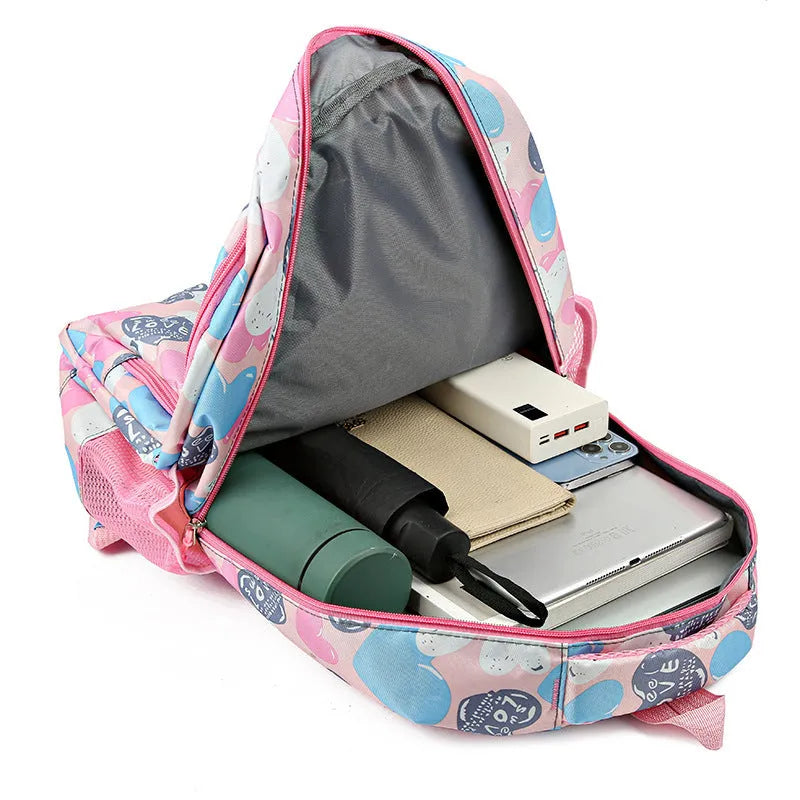 Children's large capacity Oxford cloth backpack with air pillow belt system in multiple colour options