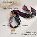 Stainless steel geometric pendant necklace with regular chain for autumn and winter scarf wear
