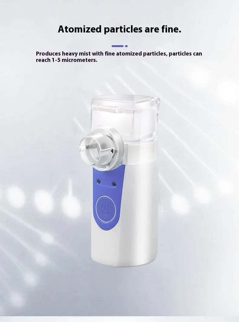 USB handheld nebuliser spray machine with columnar design for household use