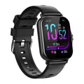 W10 Bluetooth smart watch with heart rate and blood pressure monitoring on wrist, showing 1.75-inch curved touch screen