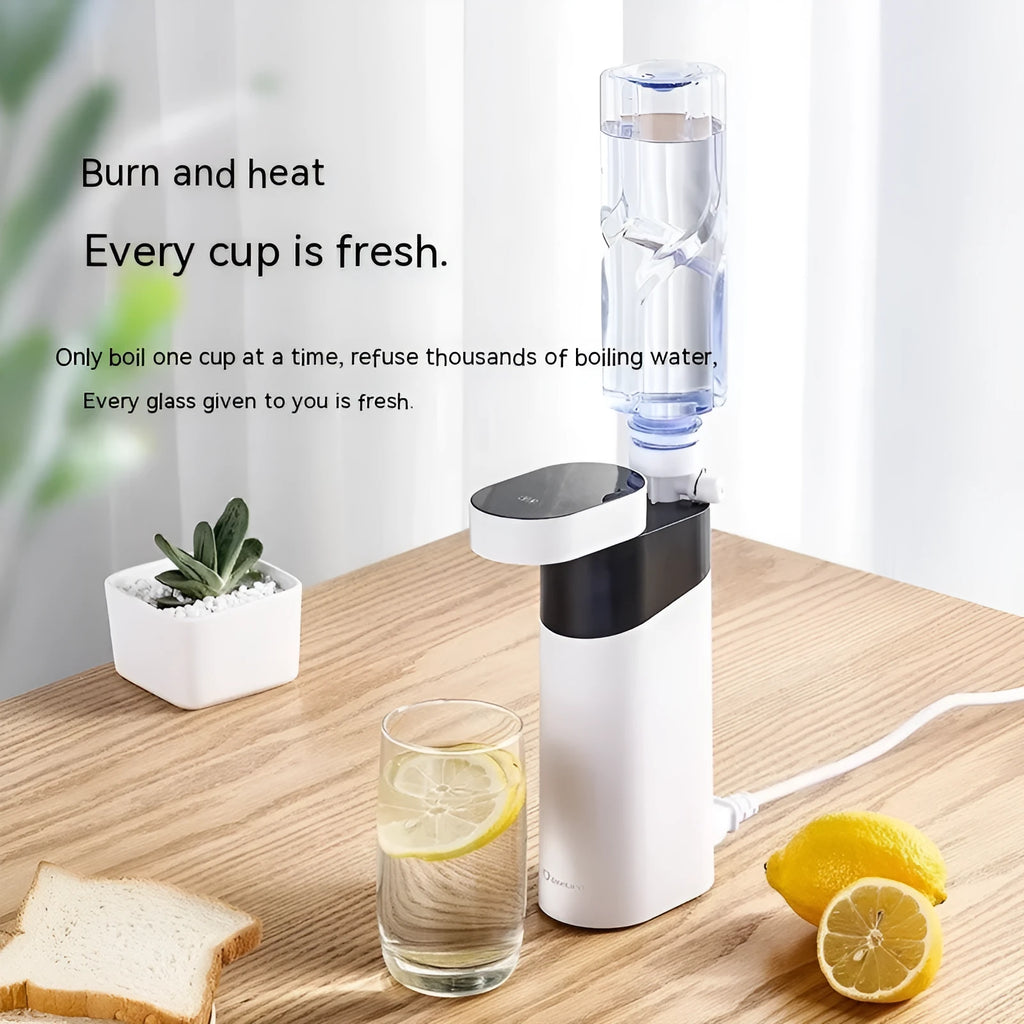 Compact instant water dispenser with nano heating film technology in black or green colour options