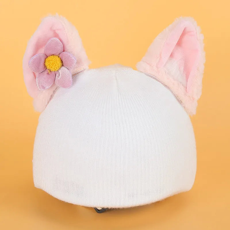 Plush fabric cartoon character helmet cover for cosplay in size M with multiple style options