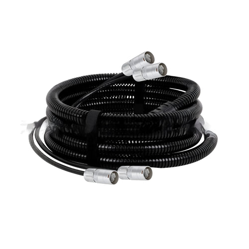 Cat5 and Cat6 RJ45 Ethernet extension cable with PVC jacket, showing RJ45 connectors.